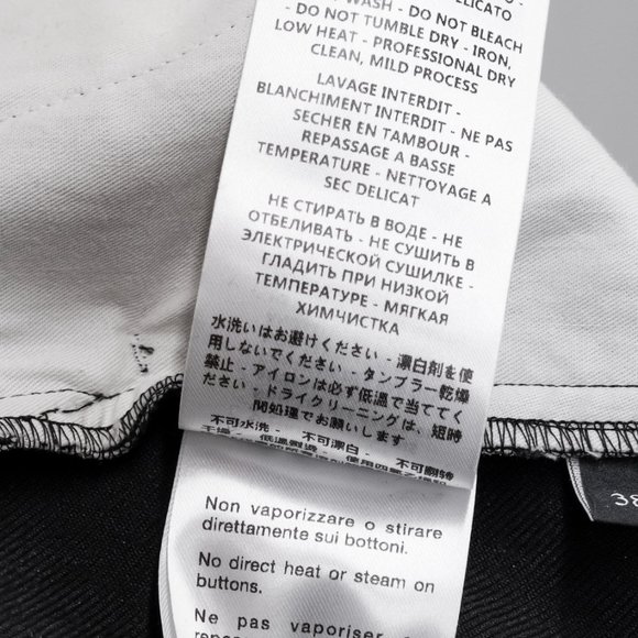 Gucci Black Wool Pants w/ White Stripe - Picture 13 of 13